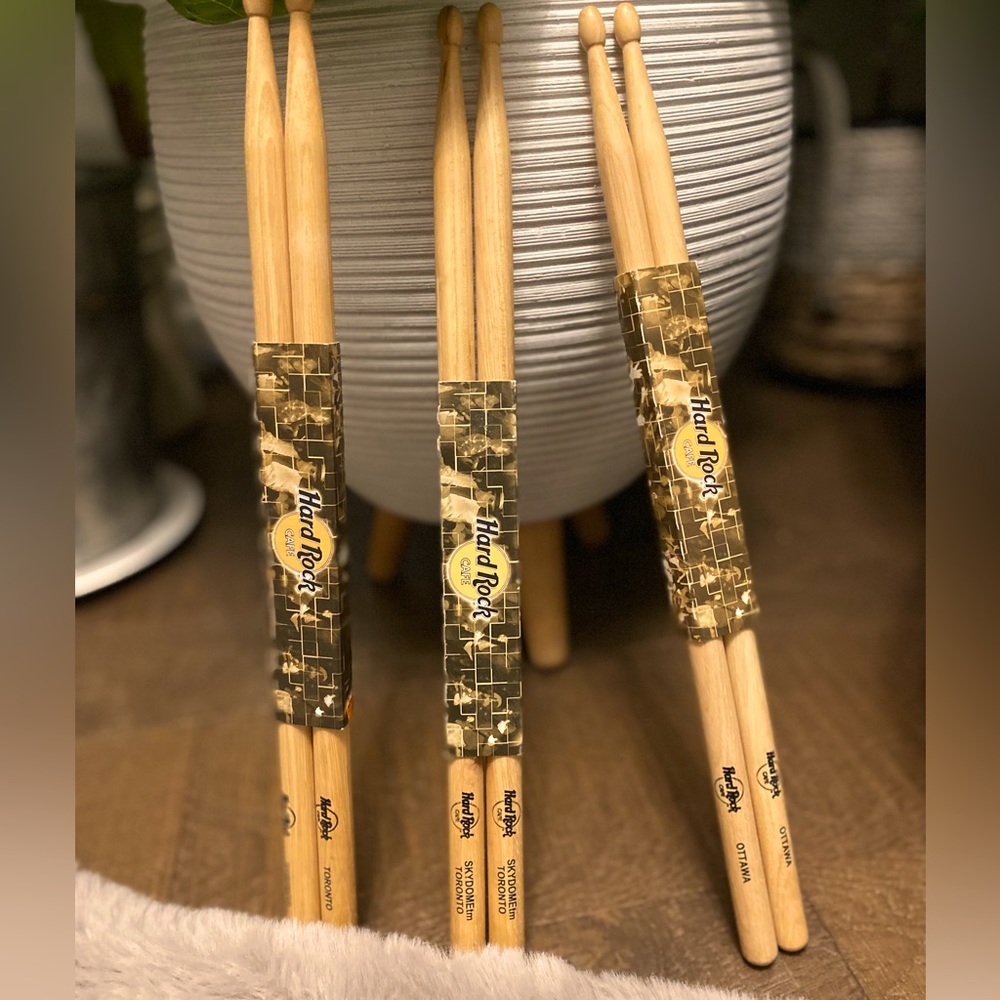 Vintage Hard Rock Cafe Drum Sticks in Original Package